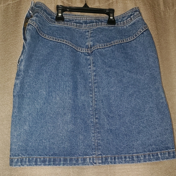 Vintage The Gap Work Performance Denim Jean Skirt SZ 13/14 - Picture 4 of 6